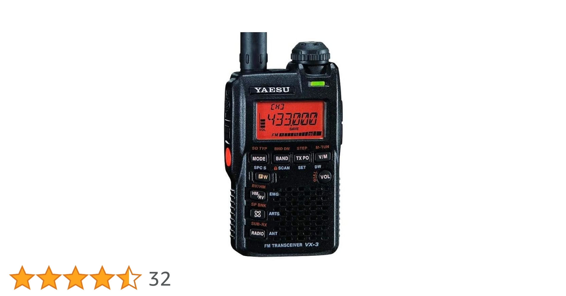 YAESU STANDARD VX-3 トランシーバー Amazon.co.jp: VX-3 Standard 144/430MHz FM Dual Band Transceiver 3W